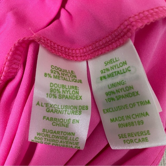 - Lilly Pulitzer Pop Pink sparkly dust dress size S - Picture 5 of 10